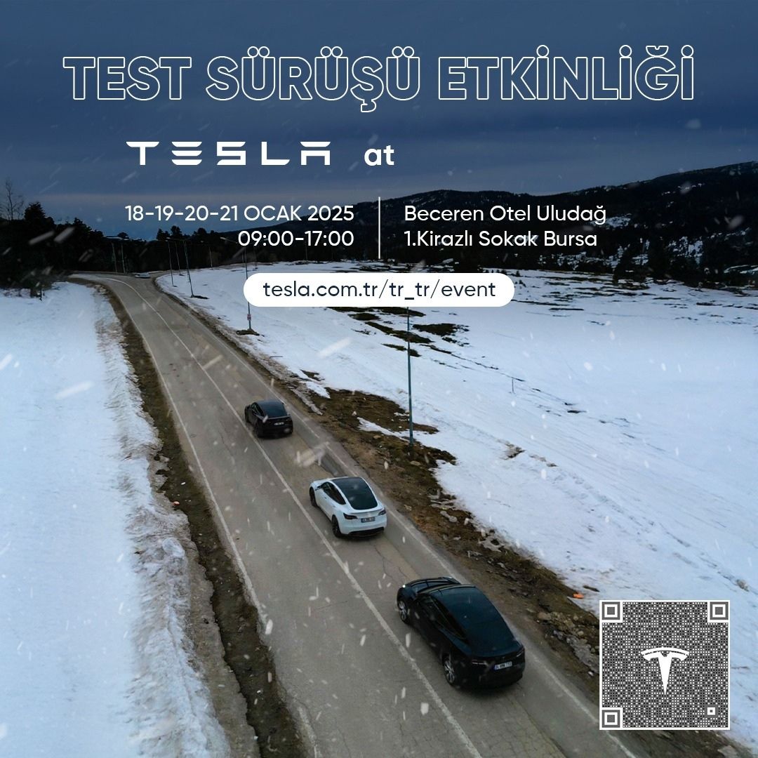 Tesla Test Drive at Uludağ