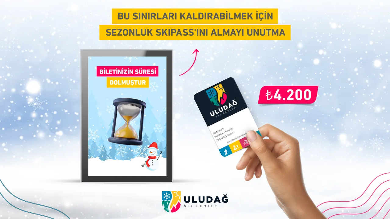 Uludağ Kayak Merkezi 2022-2023 Sezonluk Bilet Satışı